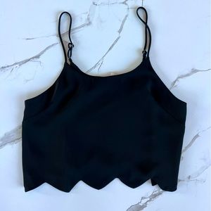 NWOT LA Hearts Black Crop Top XS